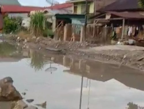 Bak Kubangan, Jalan Nagori Raja Maligas Hutabayuraja Kabupaten Simalungun Rusak&nbsp;Parah