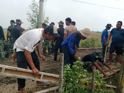 Dukungan Penuh TNI Kepolisian dan Warga Dalam TMMD Ke-120 Kodim&nbsp;0510/Tigaraksa