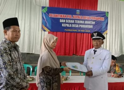 Kasi PMD Caringin Garut Dilantik Jadi Pjs Kades&nbsp;Purbayani