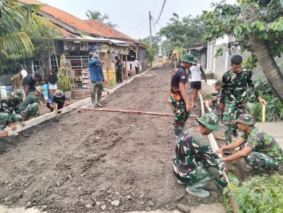 Pengecoran Jalan TMMD Ke 120 Di Desa Gintung Capai 85&nbsp;Persen