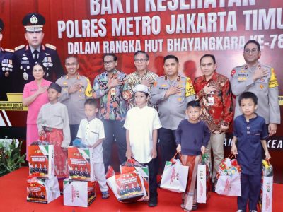 Kapolda Metro Jaya Tinjau Khitanan Massal Dalam Rangka HUT Bhayangkara&nbsp;Ke-78