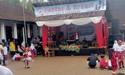 176 Siswa Kelas VI Dilepas Kepsek SDN 5 Sukarame Karena Dinyatakan Lulus